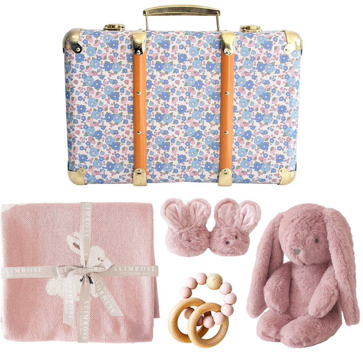 Easter Bunny Blanket Gift Set - Liberty Blue