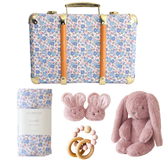 Easter Swaddle Gift Set - Liberty Blue