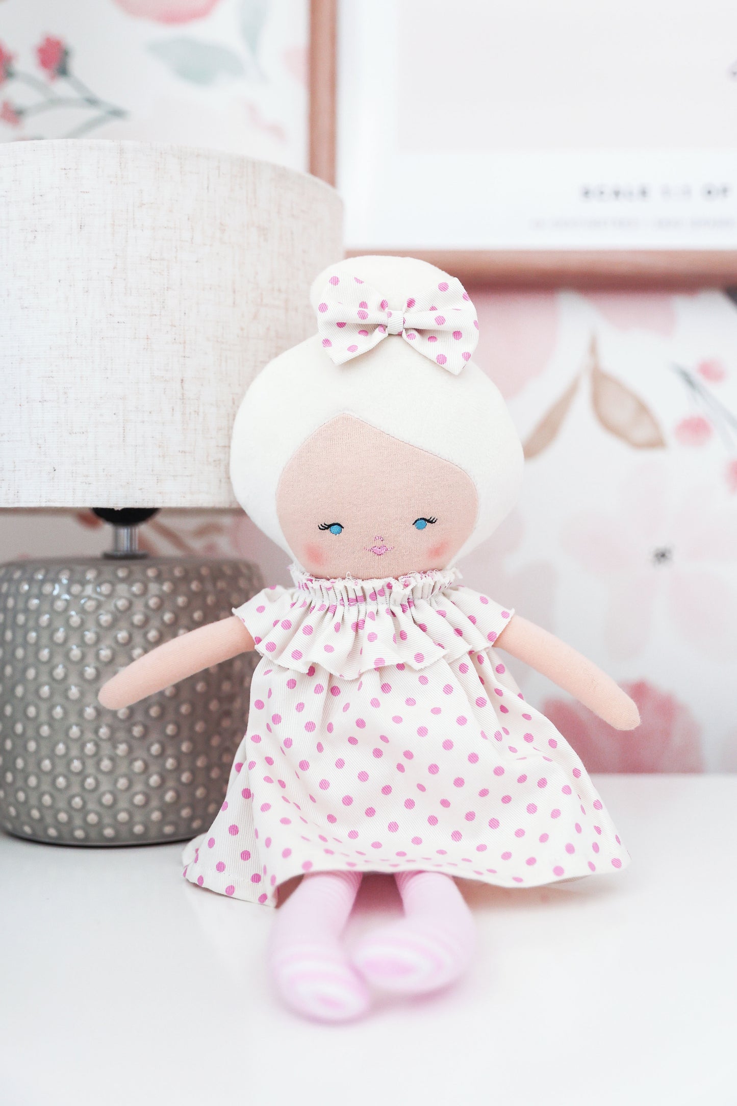 Harper Doll 43cm Berry Polka
