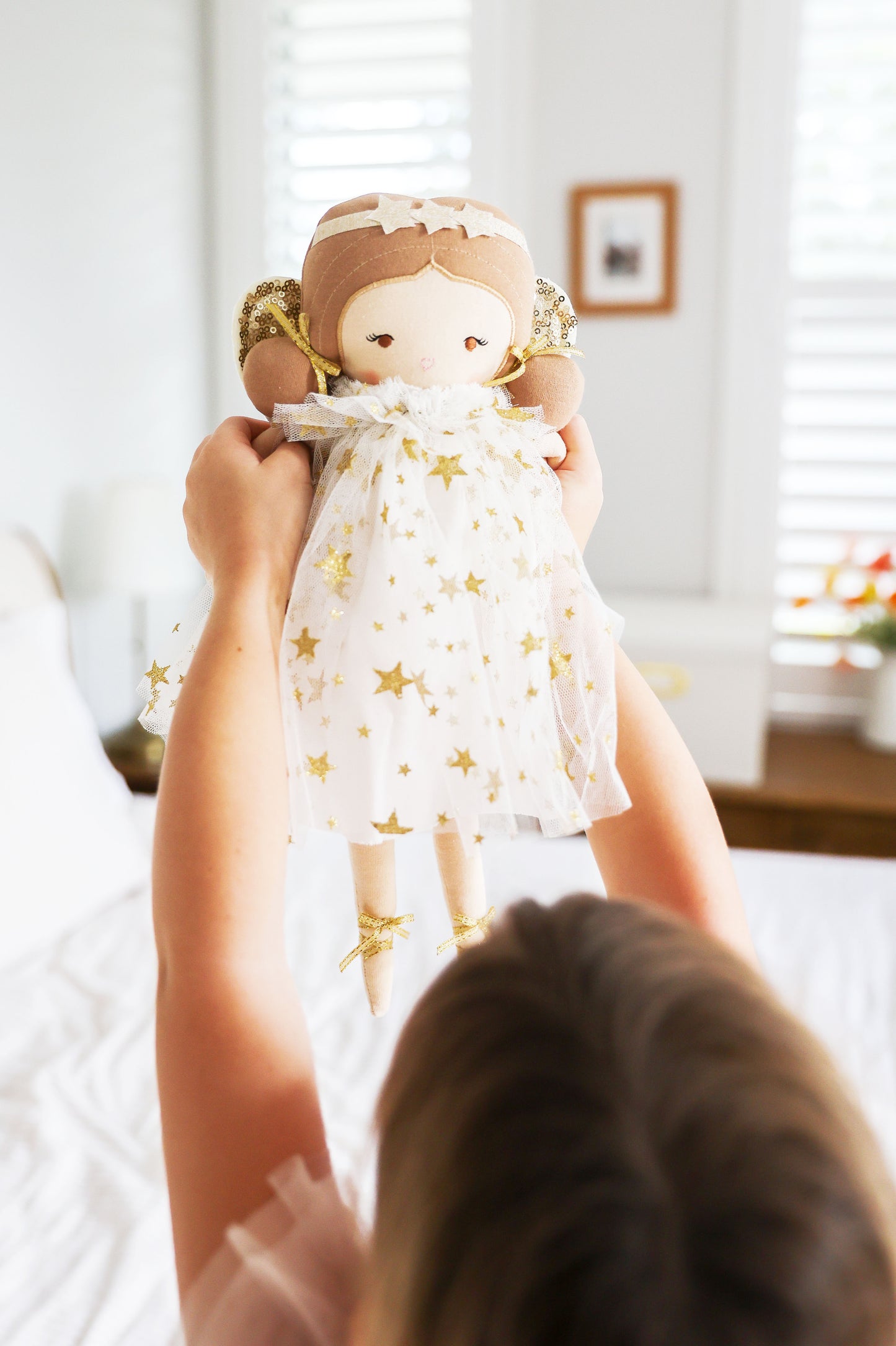 Holly Fairy 40cm Ivory Gold