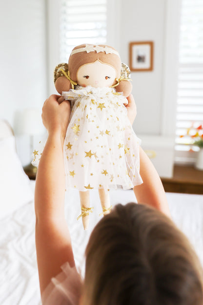 Holly Fairy 40cm Ivory Gold