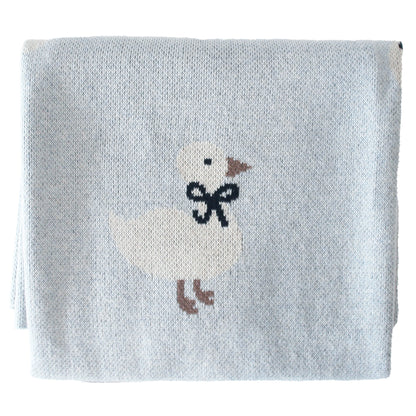 Duck Baby Blanket Blue
