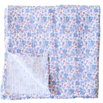 Muslin Swaddle Liberty Blue