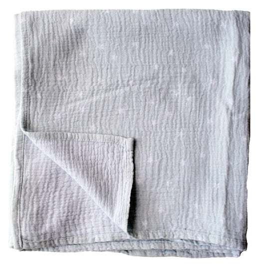 Muslin Swaddle Starry Night Grey