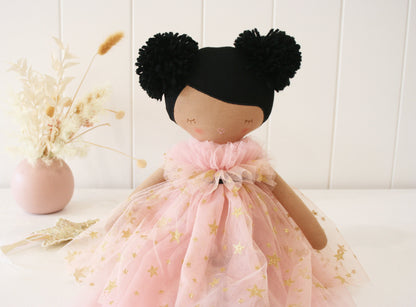 Alimrose Halle Ballerina Doll 48cm (Light Brown & Ebony).