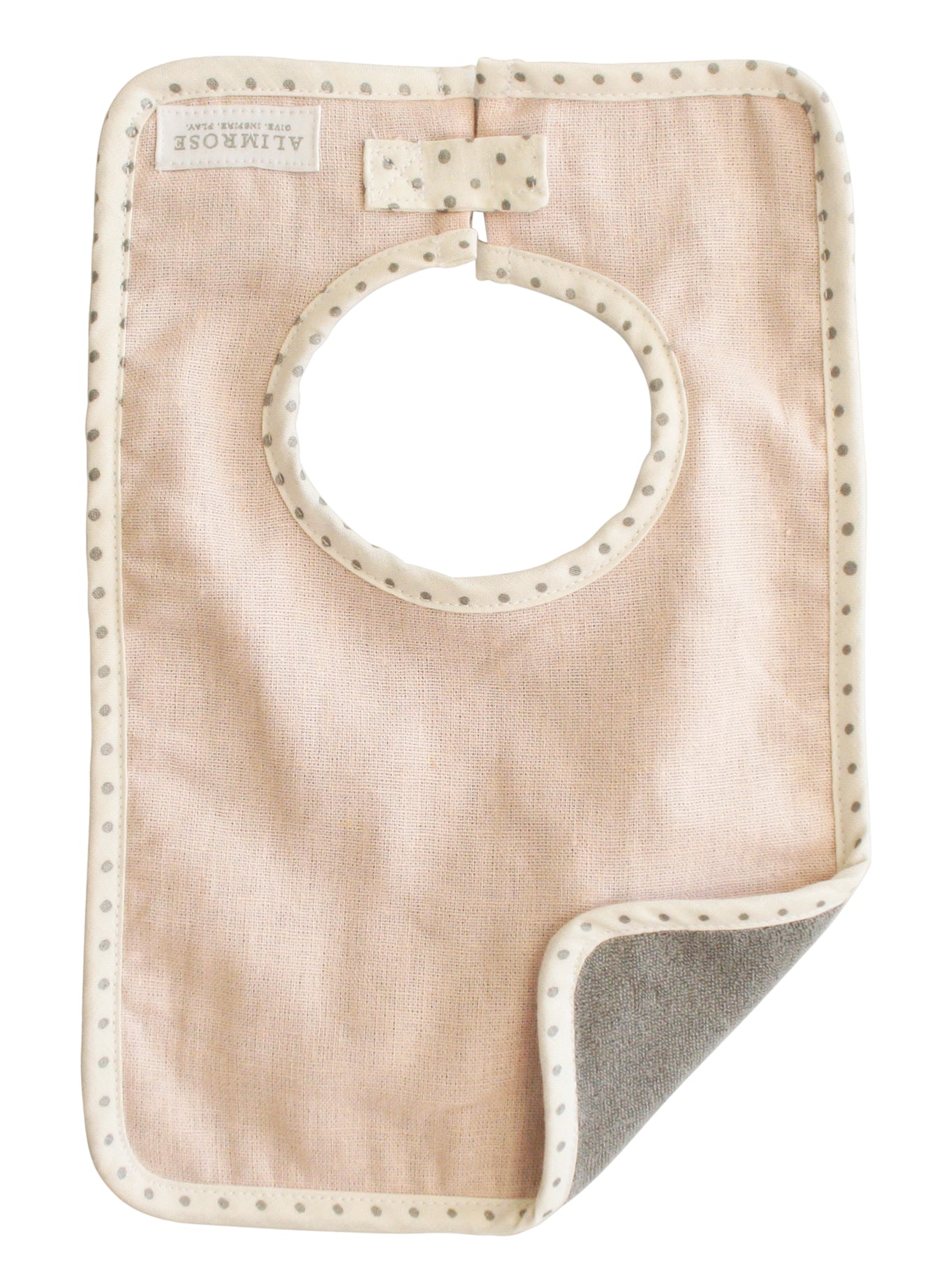 Bobby Bib Pink Linen