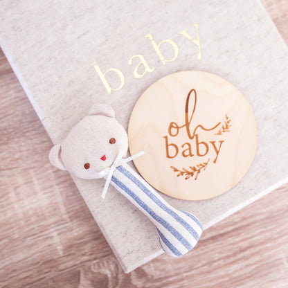 Ted Stick Rattle Chambray Stripe