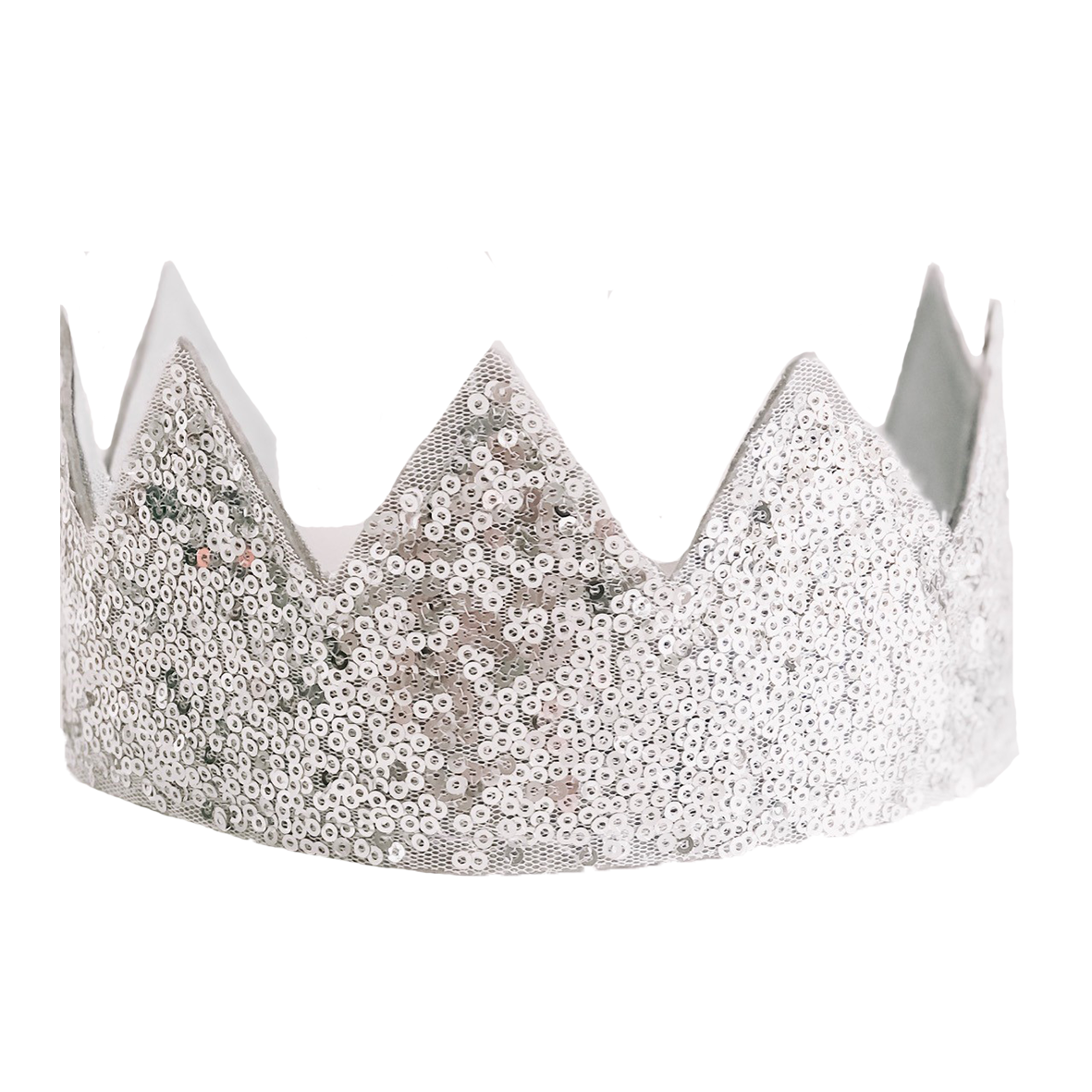 Sequin Sparkle Crown - Silver