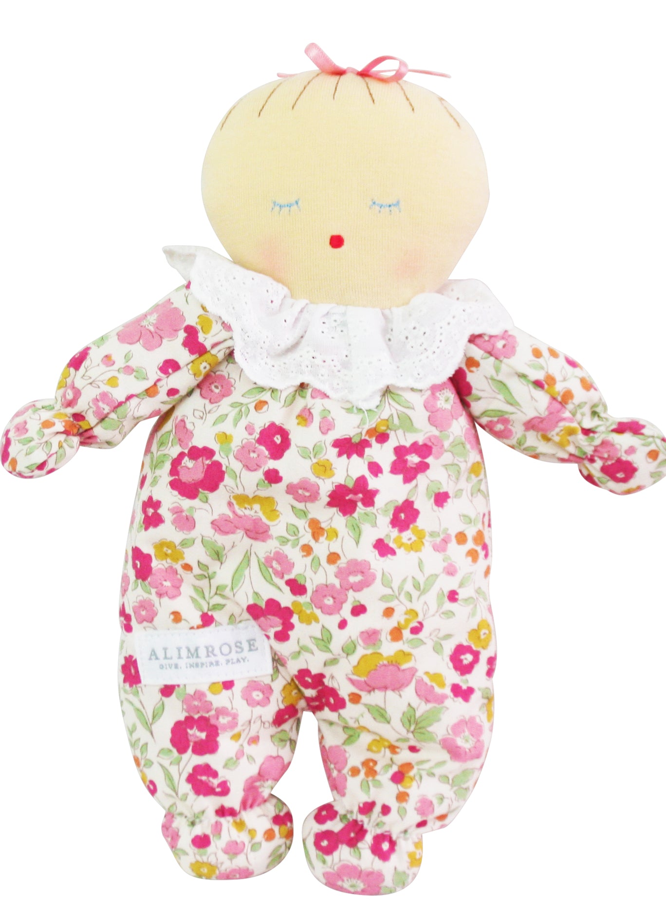 Asleep Awake Baby Doll 24cm Rose Garden