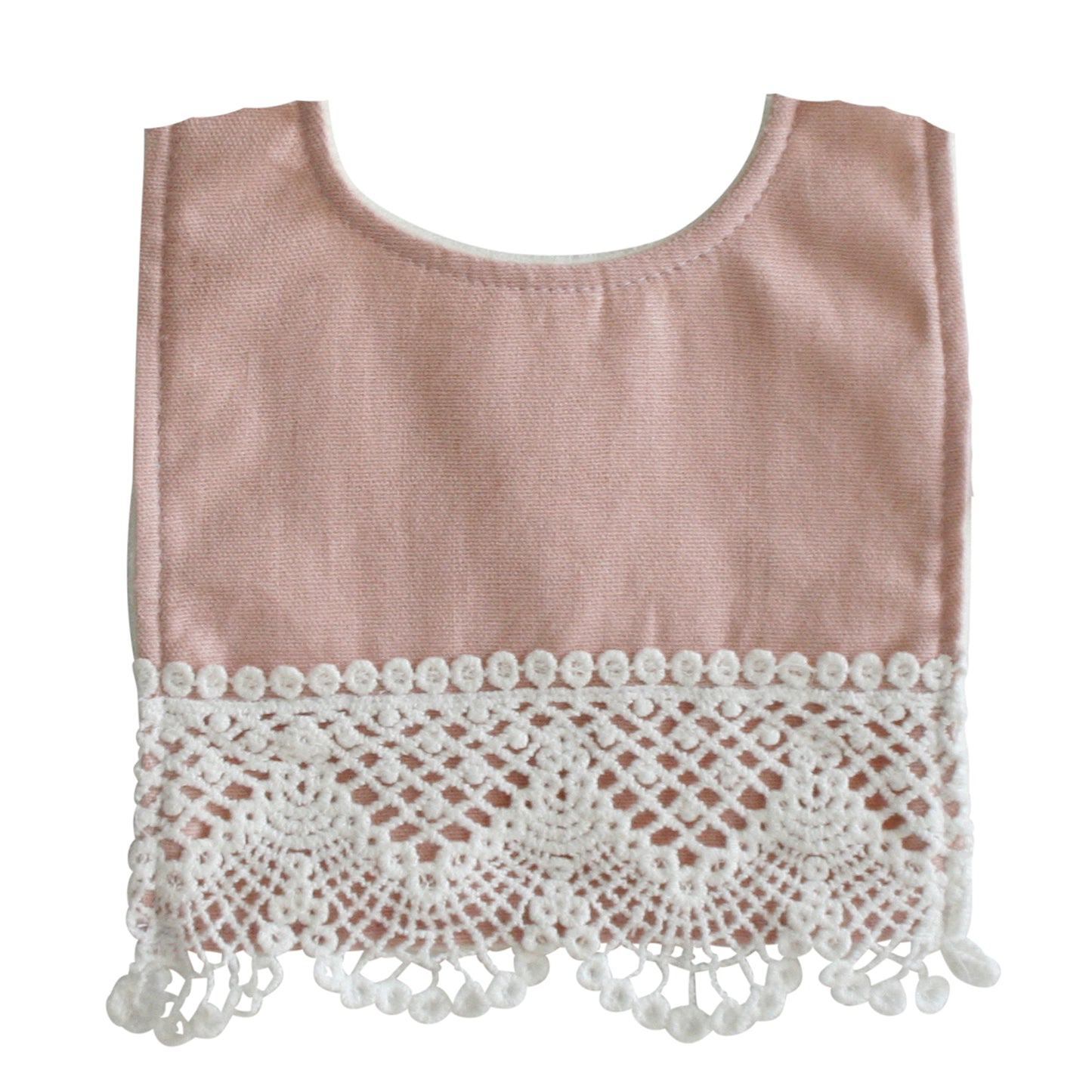 Erin Bib Pink Linen