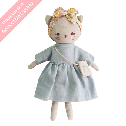 Mini Lilly Kitty 26cm Grey Linen