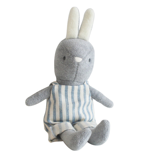Baby Benny Bunny 25cm Chambray Stripe