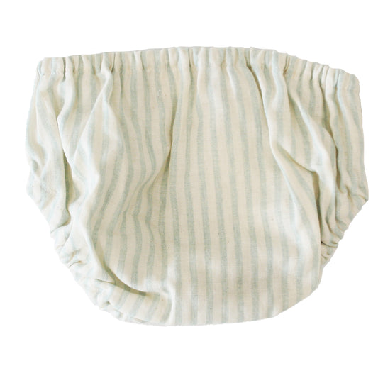 Nappy Cover Sage Stripe SMALL