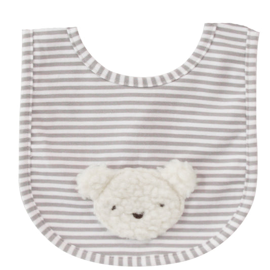 Sherpa Bear Bib Ivory