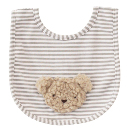 Sherpa Bear Bib Oatmeal