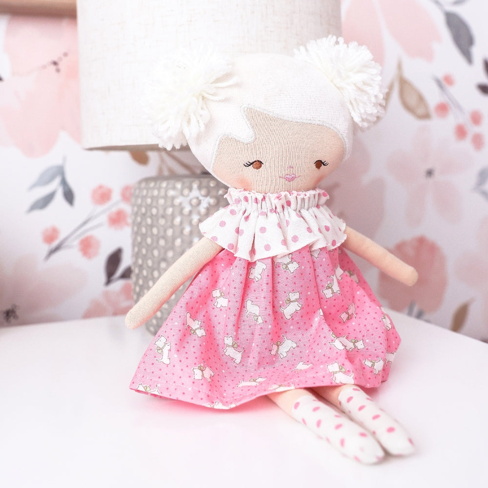 Layla Doll 35cm Pink Puppies