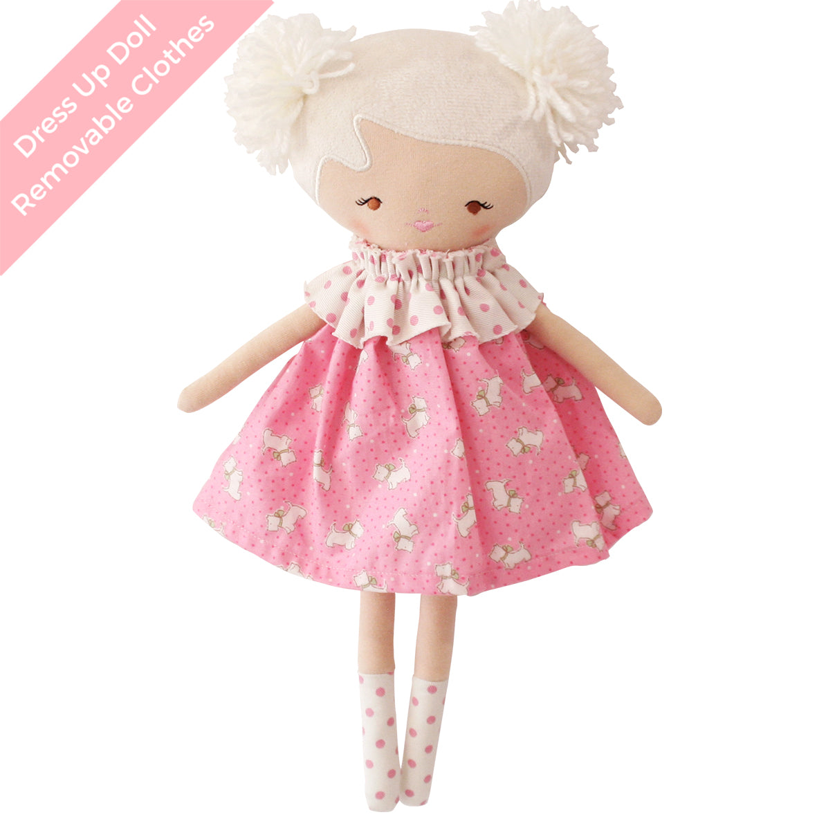 Layla Doll 35cm Pink Puppies