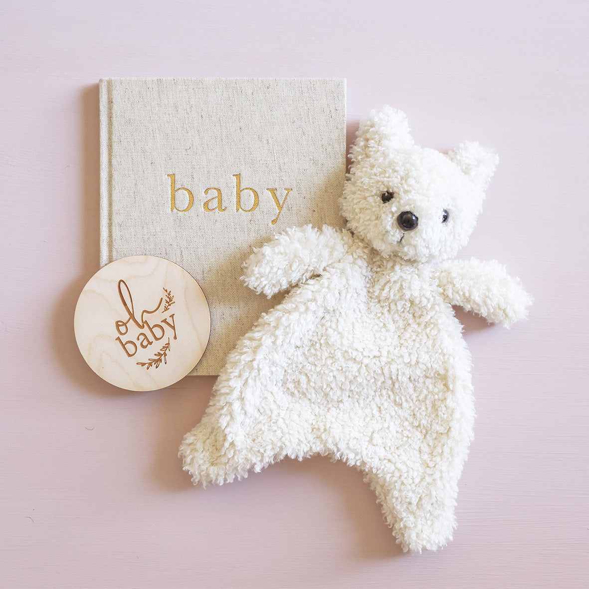 Charlie Bear Paci Comforter Ivory