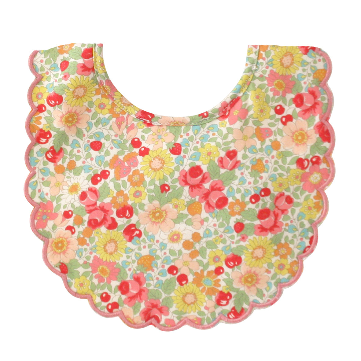 Scallop Bib Spring Blossom