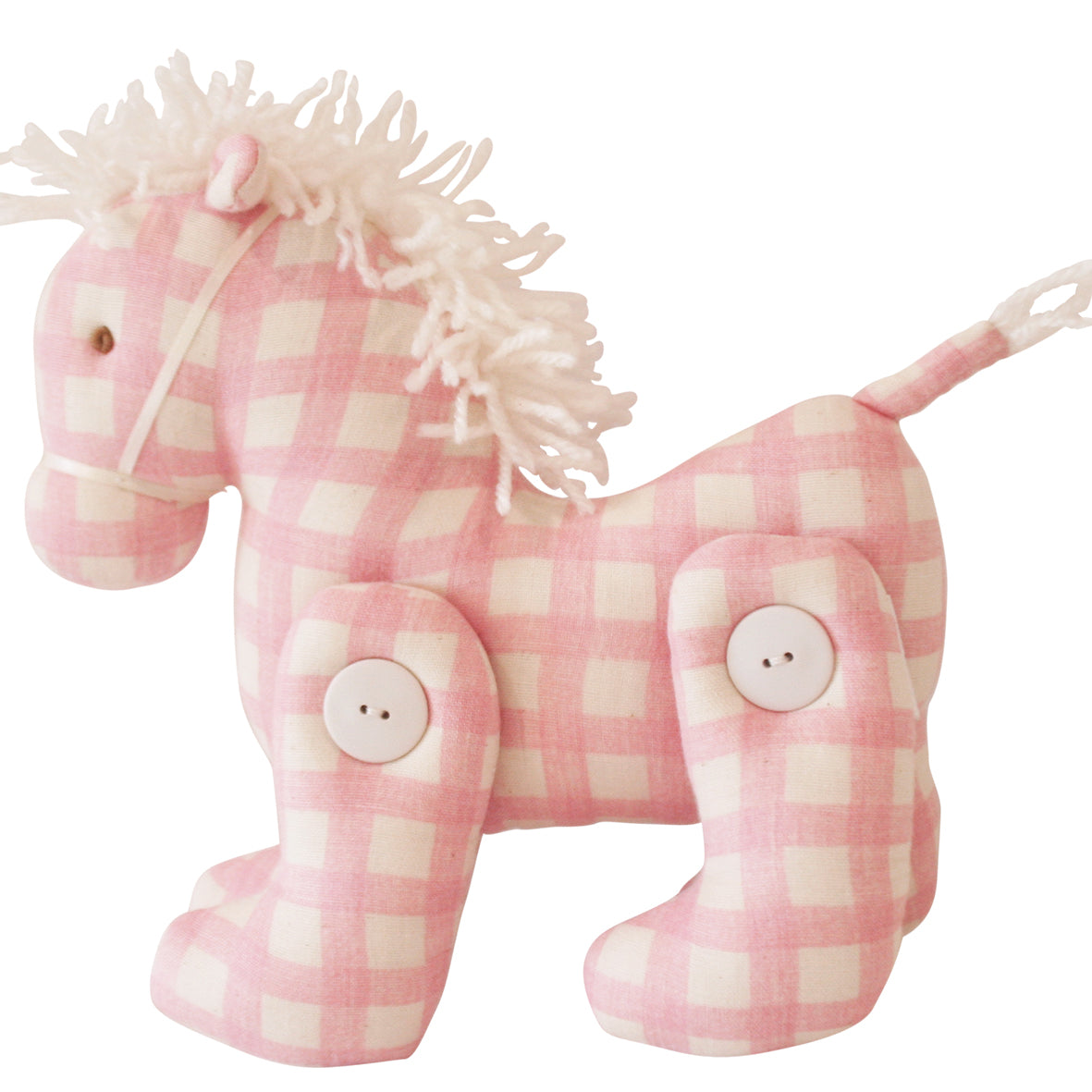 Jointed Pony Pink Check