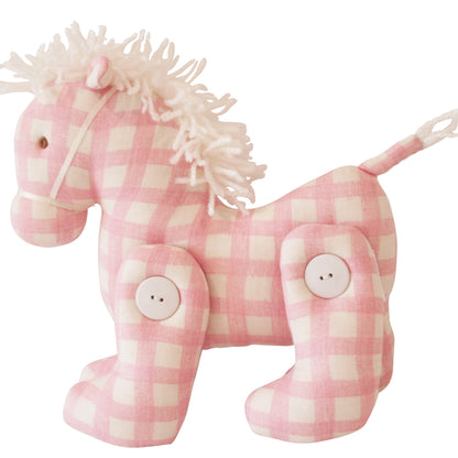 Jointed Pony Pink Check