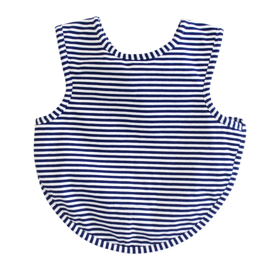 Bib - Arm Holes Back Fastening Navy