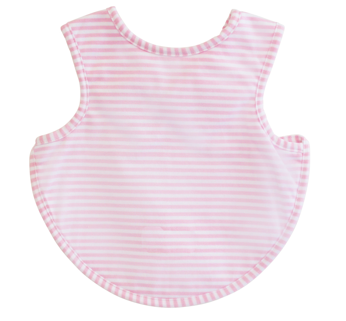 Bib - Arm Holes Back Fastening Pink