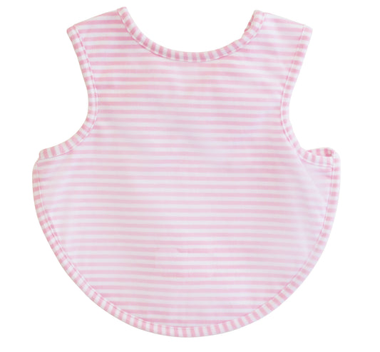 Bib - Arm Holes Back Fastening Pink