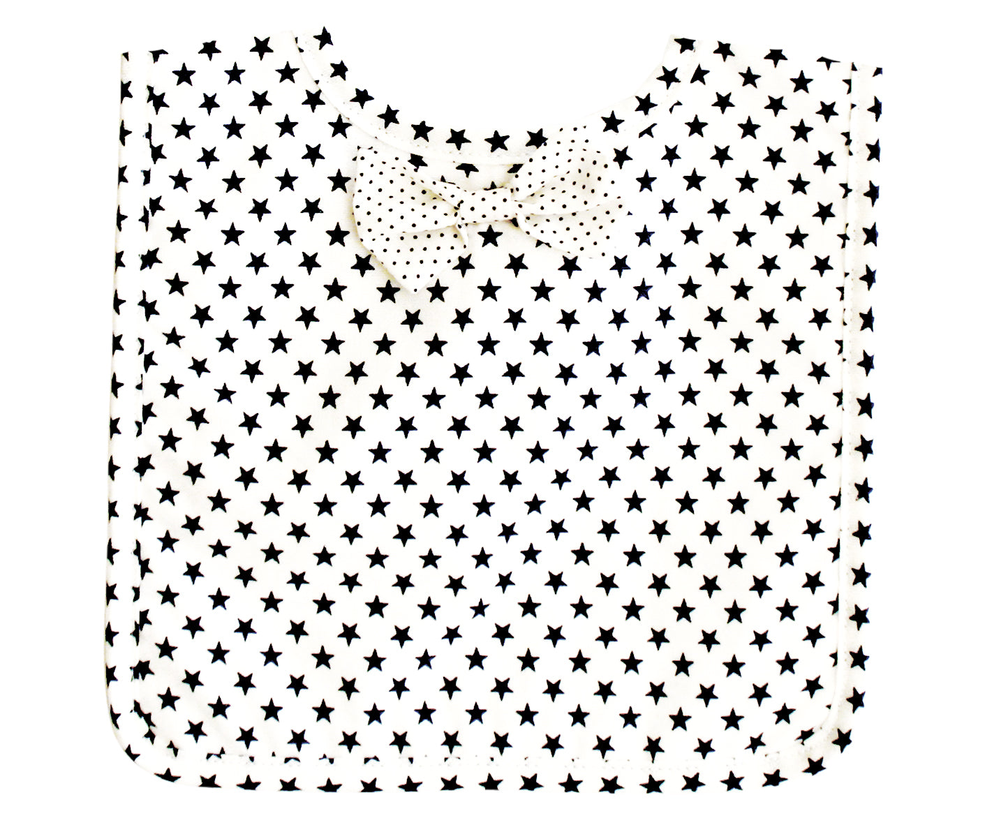 Bow Tie Bib White Navy Star
