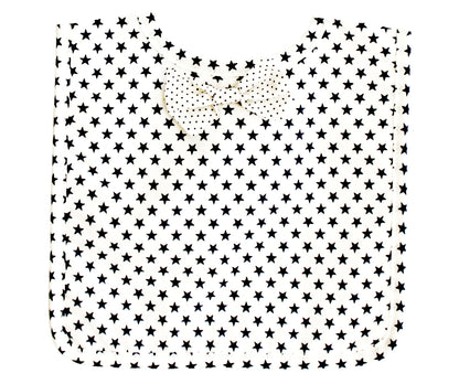 Bow Tie Bib White Navy Star