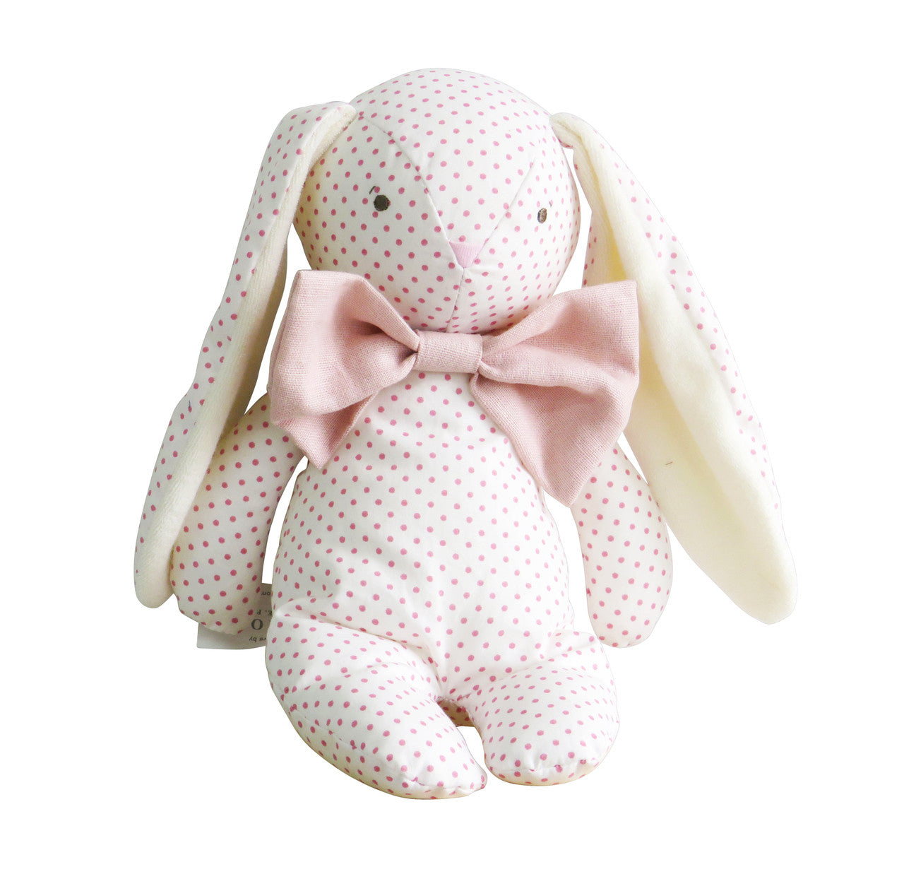 Roberta Floppy Bunny - 25cm Spot Pink & Bowtie