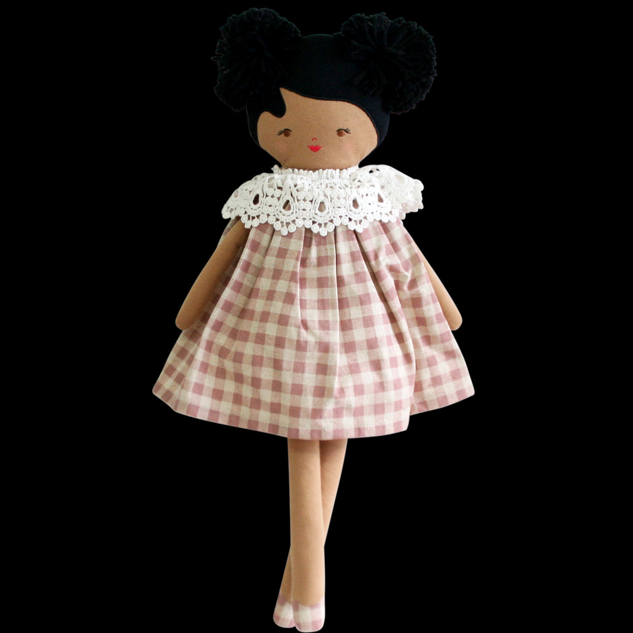 Aggie Doll 45cm Rose Check