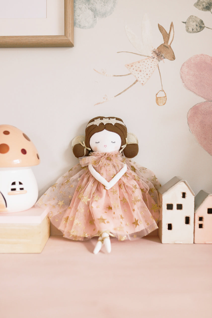 Celeste Fairy Doll 38cm Pink Gold Star