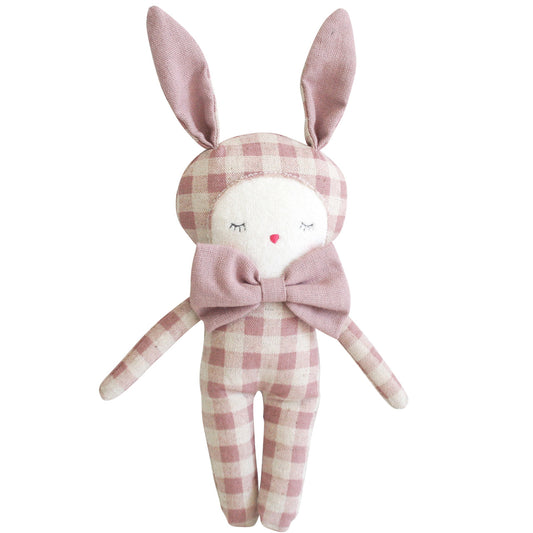 Dream Bunny 20cm Rose Check Linen