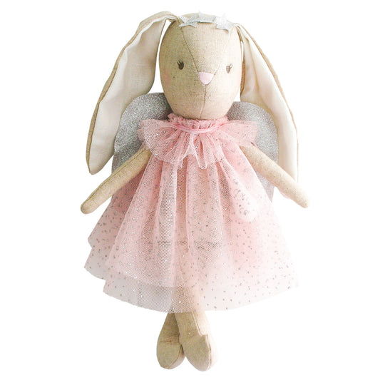 Mini Angel Bunny 27cm Pink