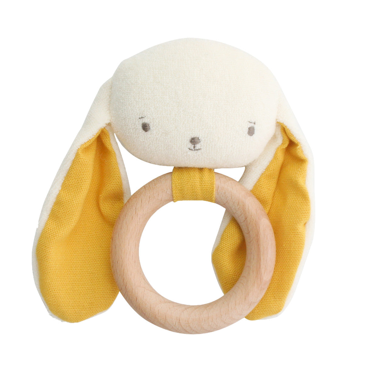 Baby Bunny Teether Rattle Butterscotch